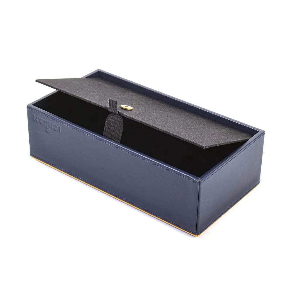 Leatherette Rectangle Tissue Box Holder | Blue | Axis ICHKAN