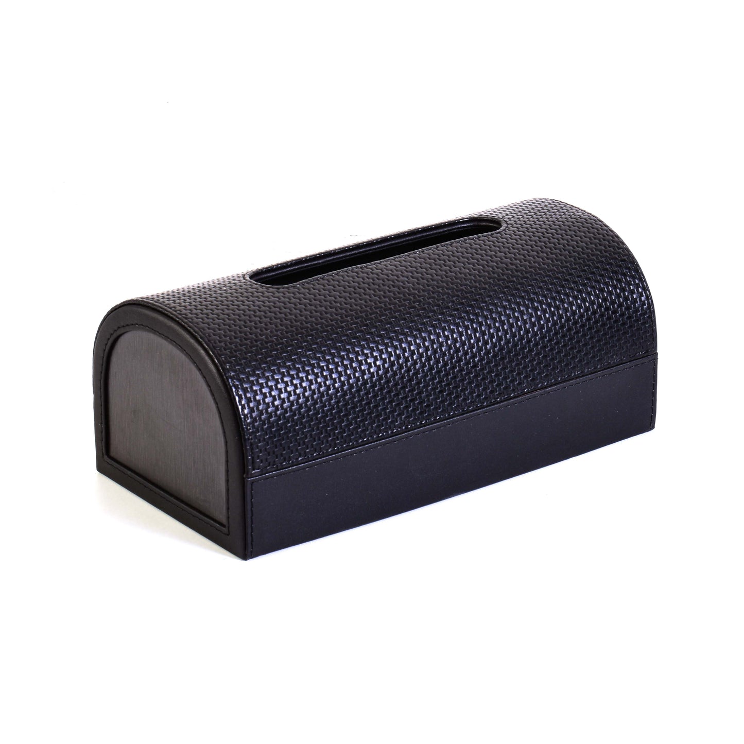 Leatherette Tissue Box Holder | Black | Capsule Ichkan