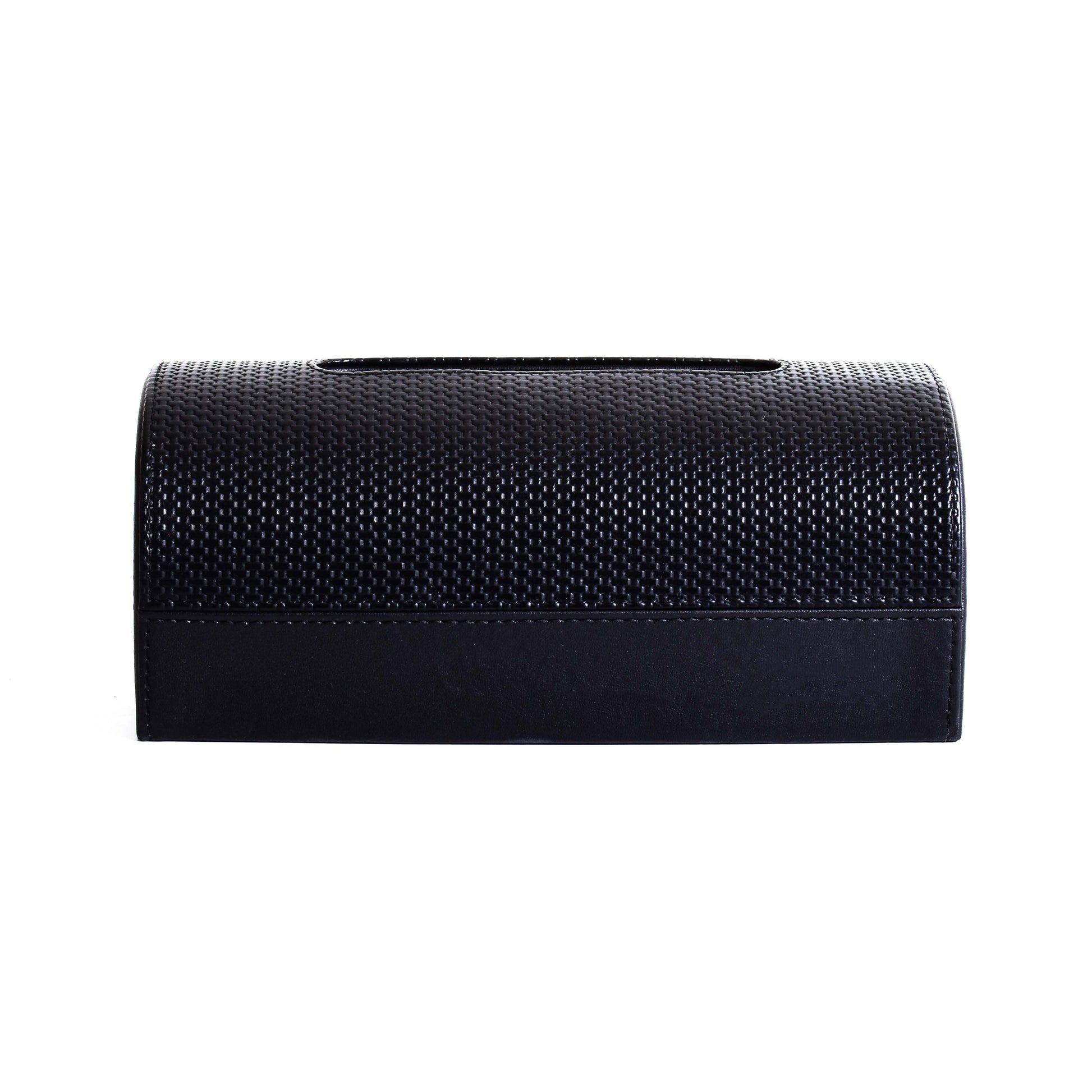 Leatherette Tissue Box Holder | Black | Capsule Ichkan