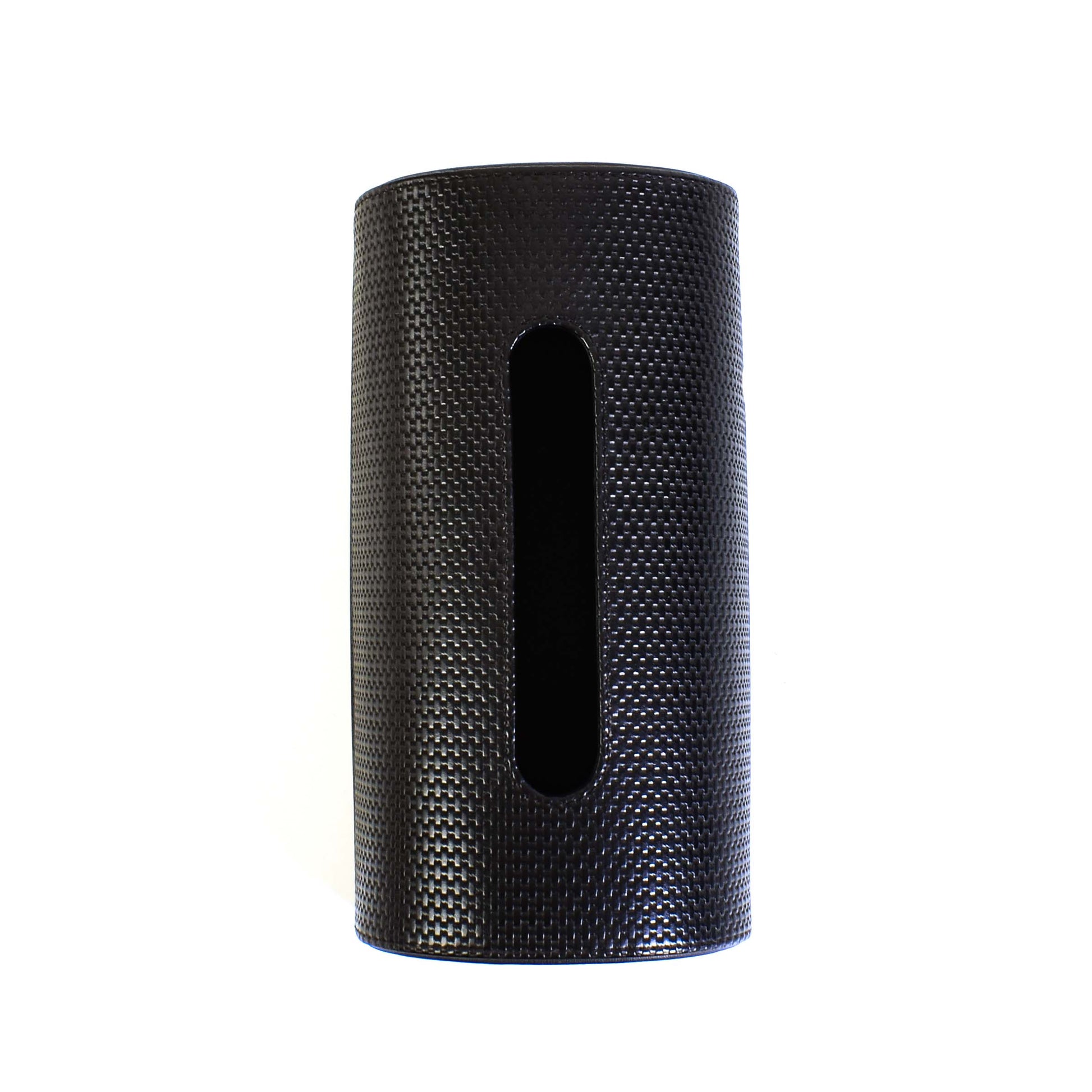 Leatherette Tissue Box Holder | Black | Capsule Ichkan