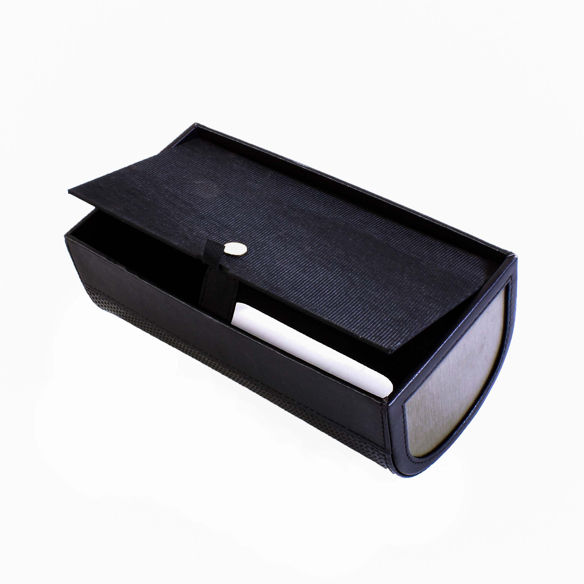 Leatherette Tissue Box Holder | Black | Capsule Ichkan