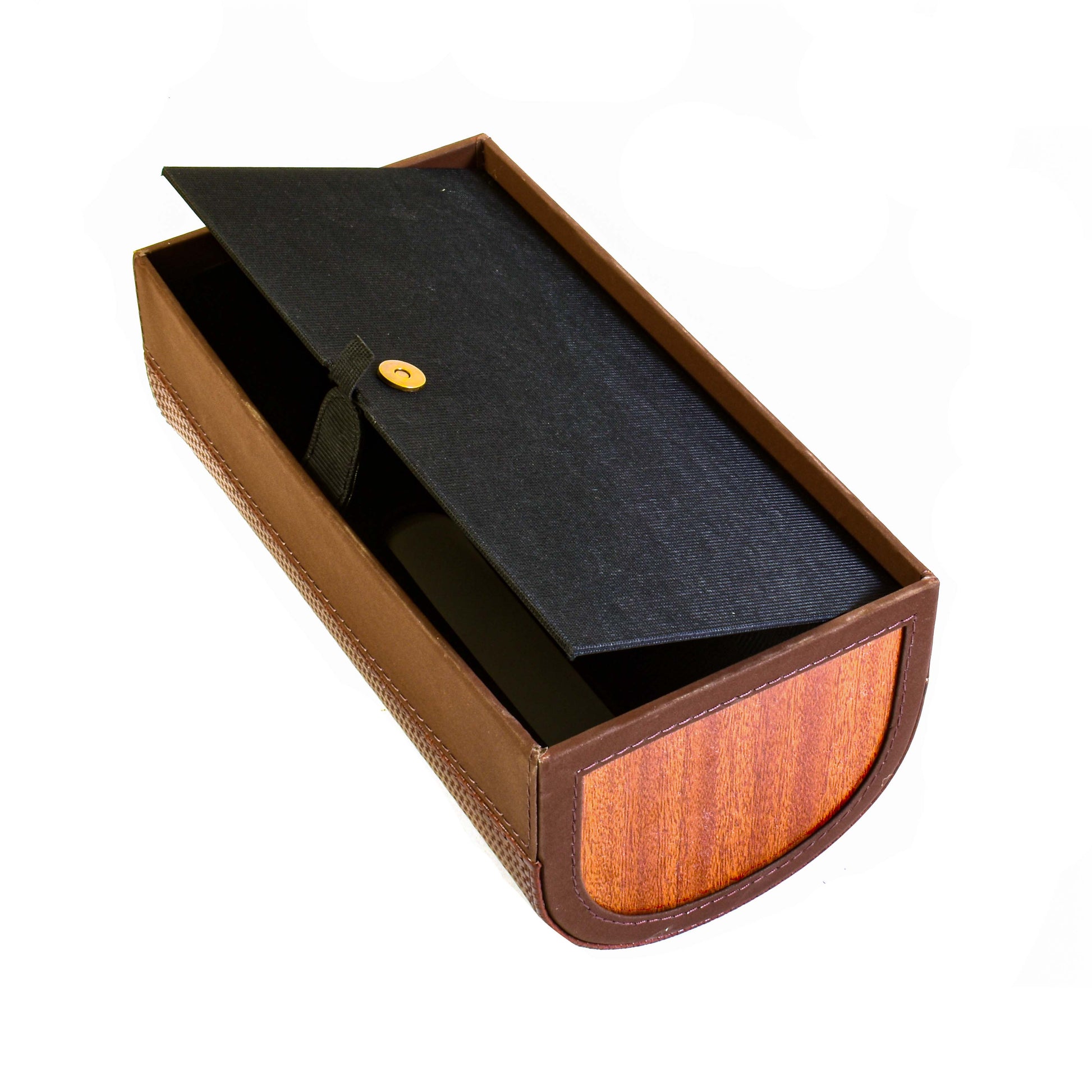 Leatherette Tissue Box Holder | Brown | Capsule Ichkan