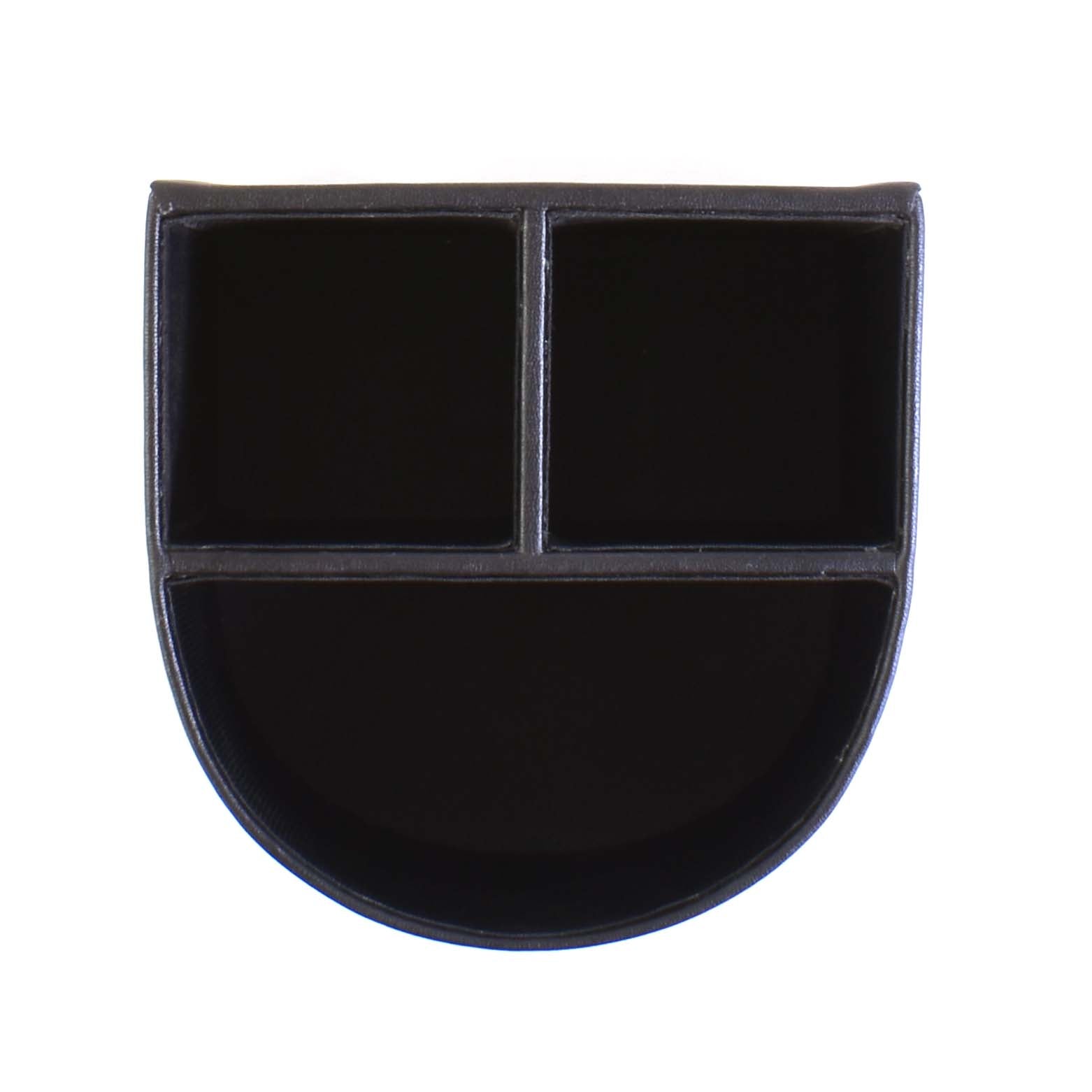 Leatherette Remote/Stationery Holder | Black | Capsule Ichkan
