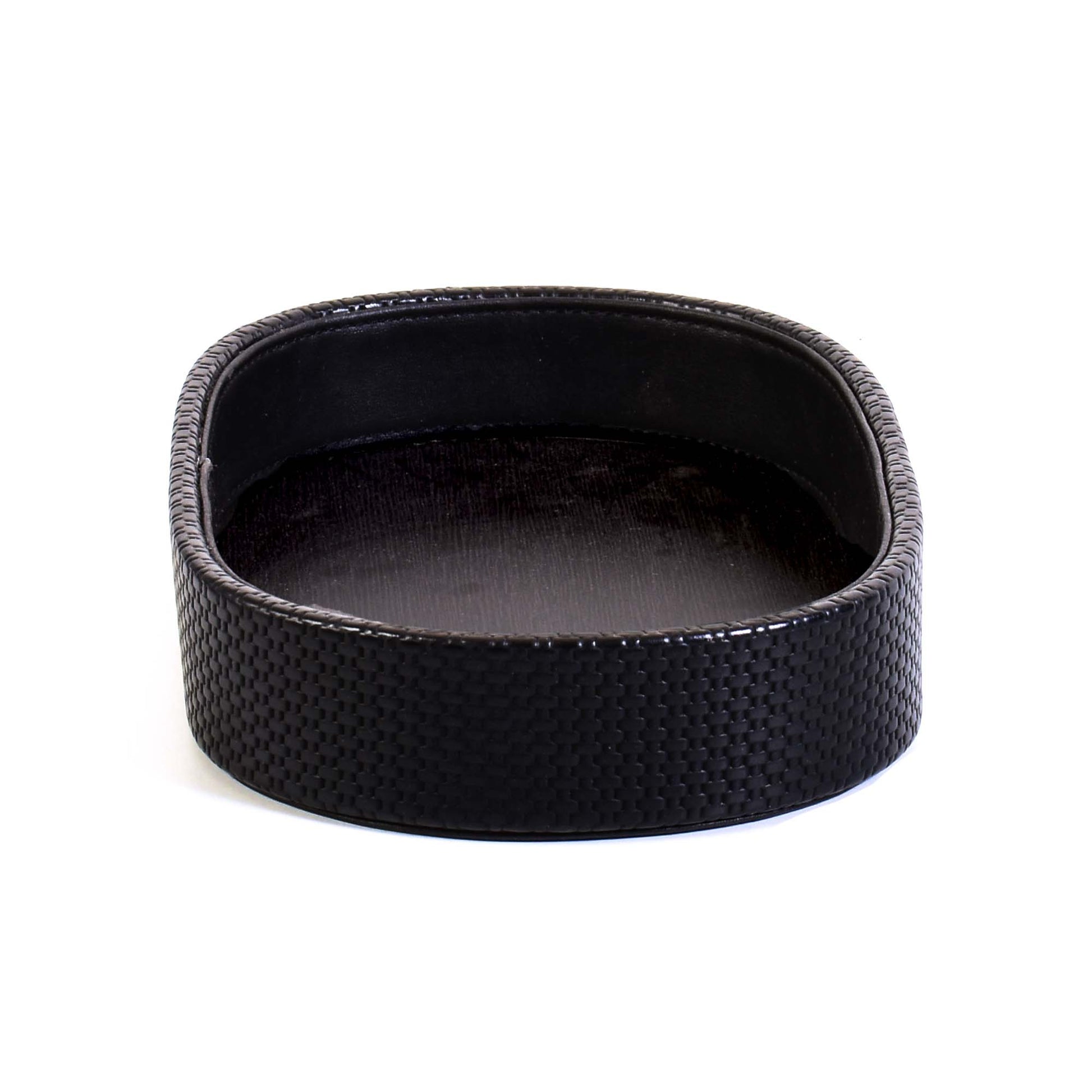 Leatherette Towel/Vanity Tray | Black | Capsule Ichkan