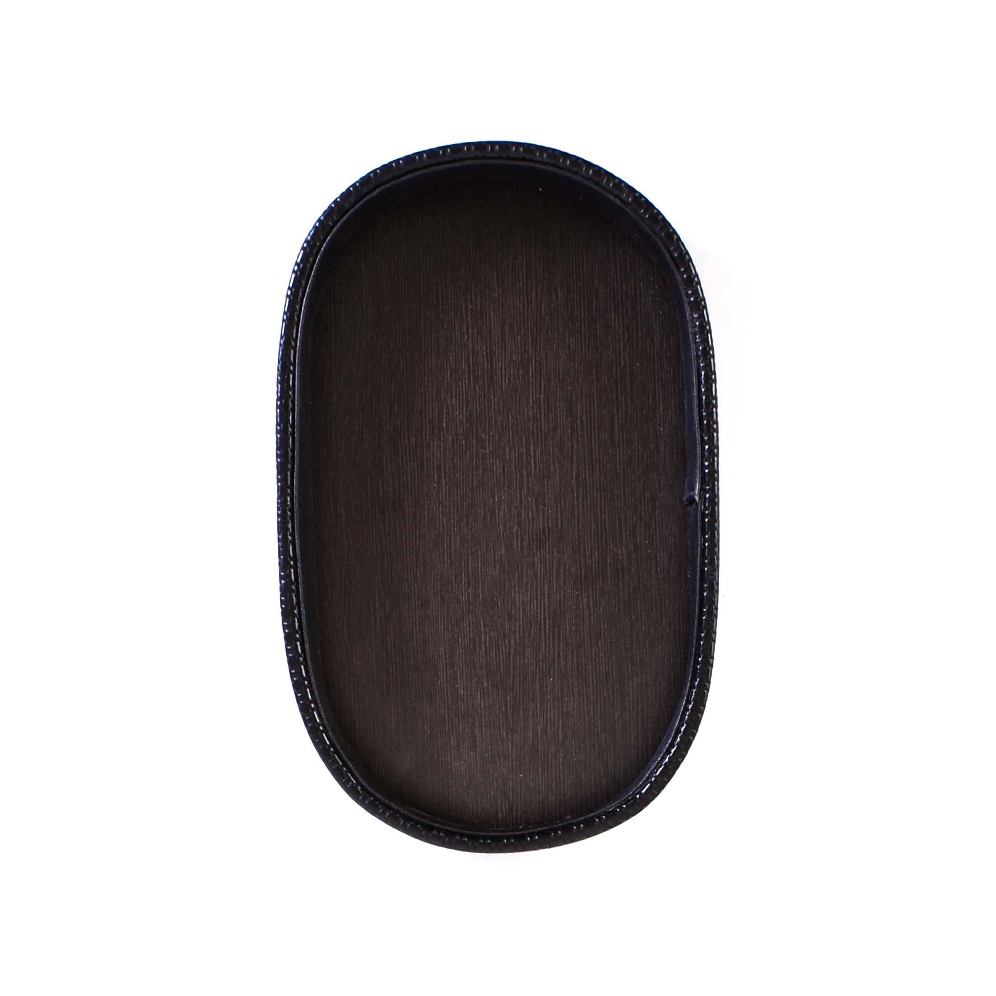 Leatherette Towel/Vanity Tray | Black | Capsule Ichkan