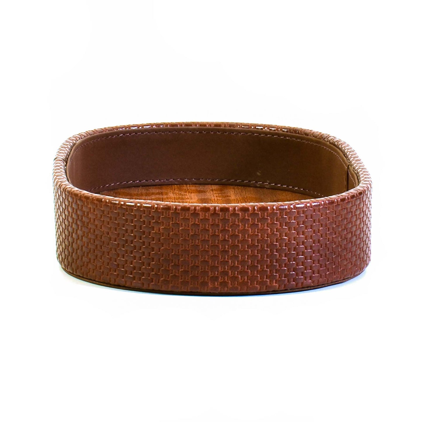 Leatherette Towel/Vanity Tray | Brown | Capsule Ichkan