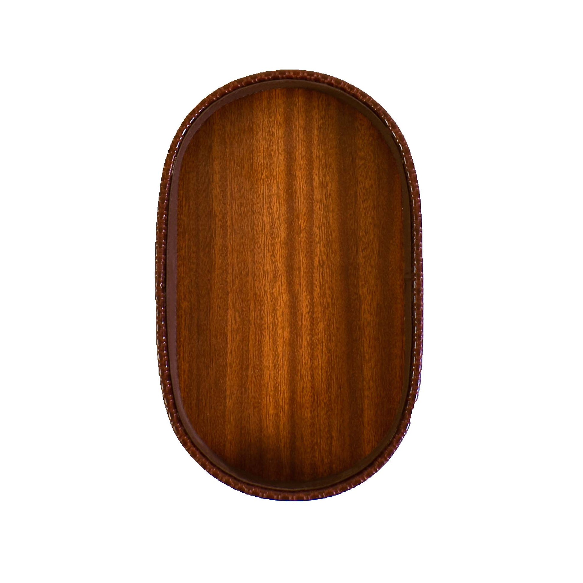 Leatherette Towel/Vanity Tray | Brown | Capsule Ichkan