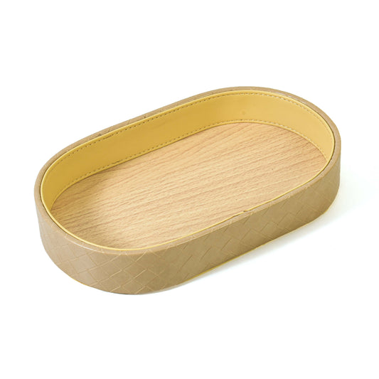 Leatherette Towel/Vanity Tray | Ivory | Capsule Ichkan