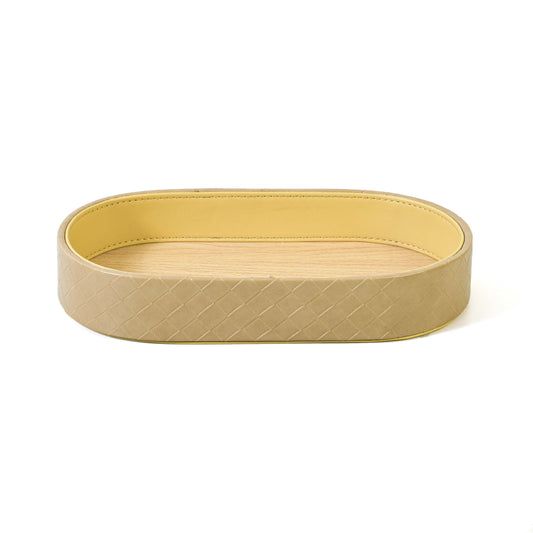 Leatherette Towel/Vanity Tray | Ivory | Capsule Ichkan