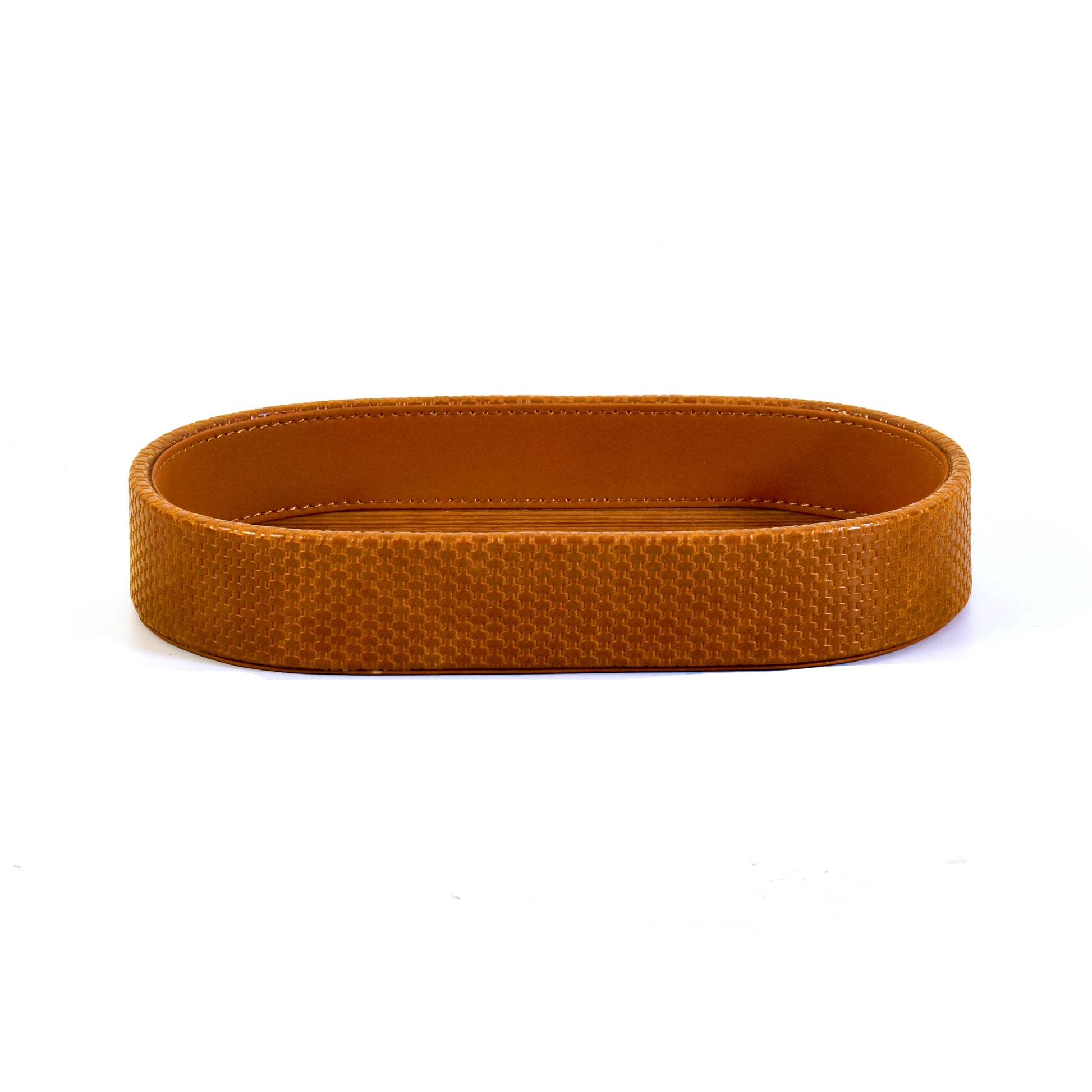 Leatherette Towel/Vanity Tray | Tan | Capsule Ichkan