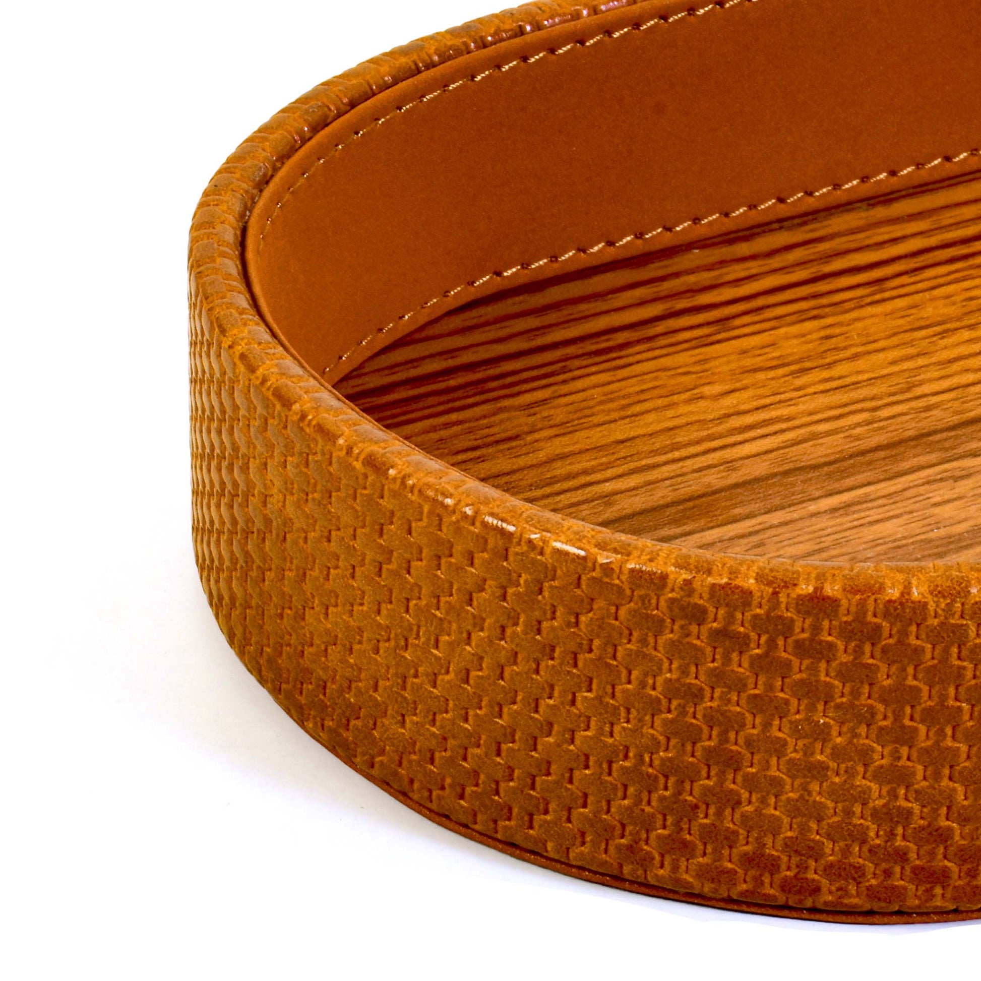 Leatherette Towel/Vanity Tray | Tan | Capsule Ichkan