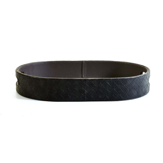 Leatherette Serving Tray Set of 2 | Grey | Capsule Ichkan