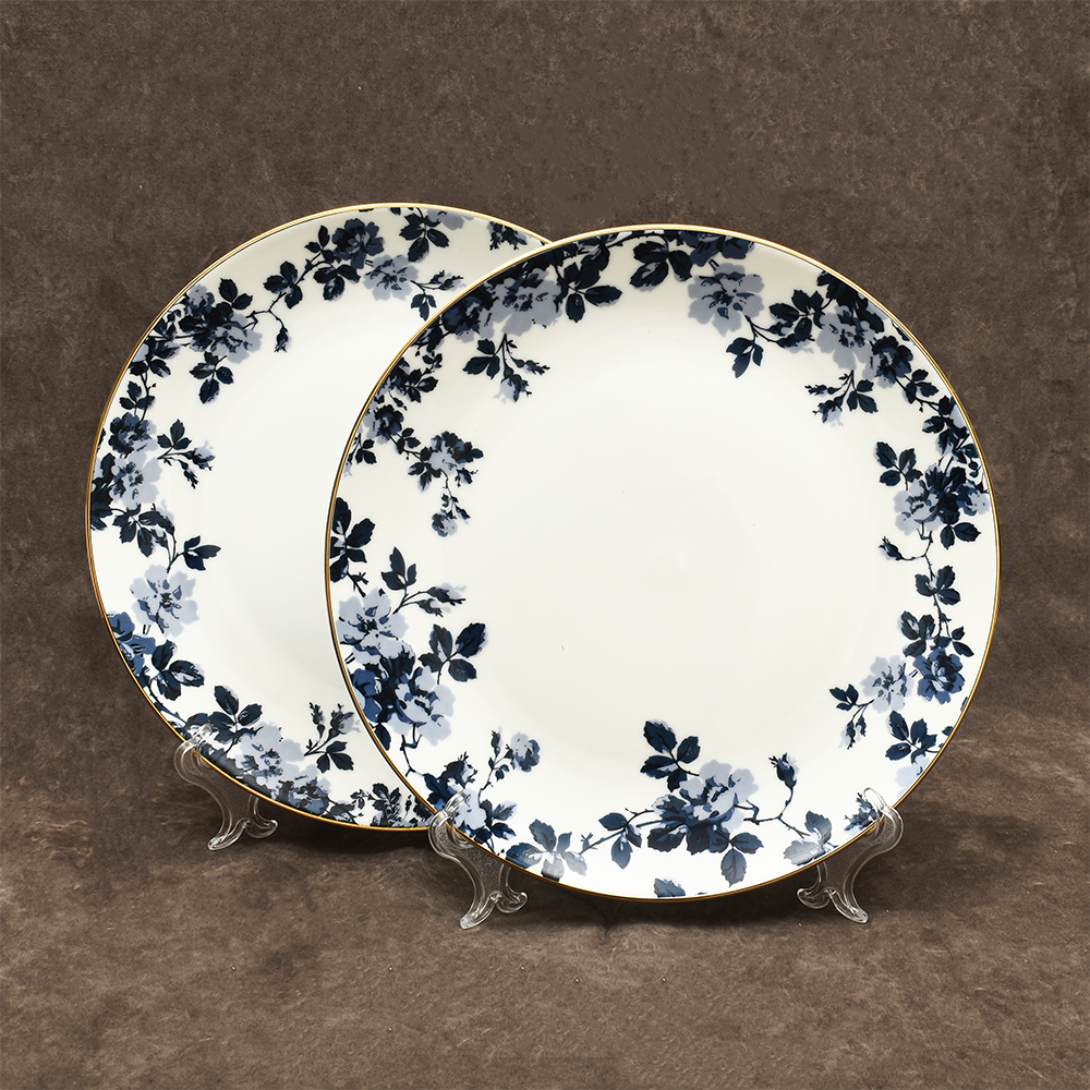 39 pc Dinner set | Blue | Zeneta leaves ICHKAN