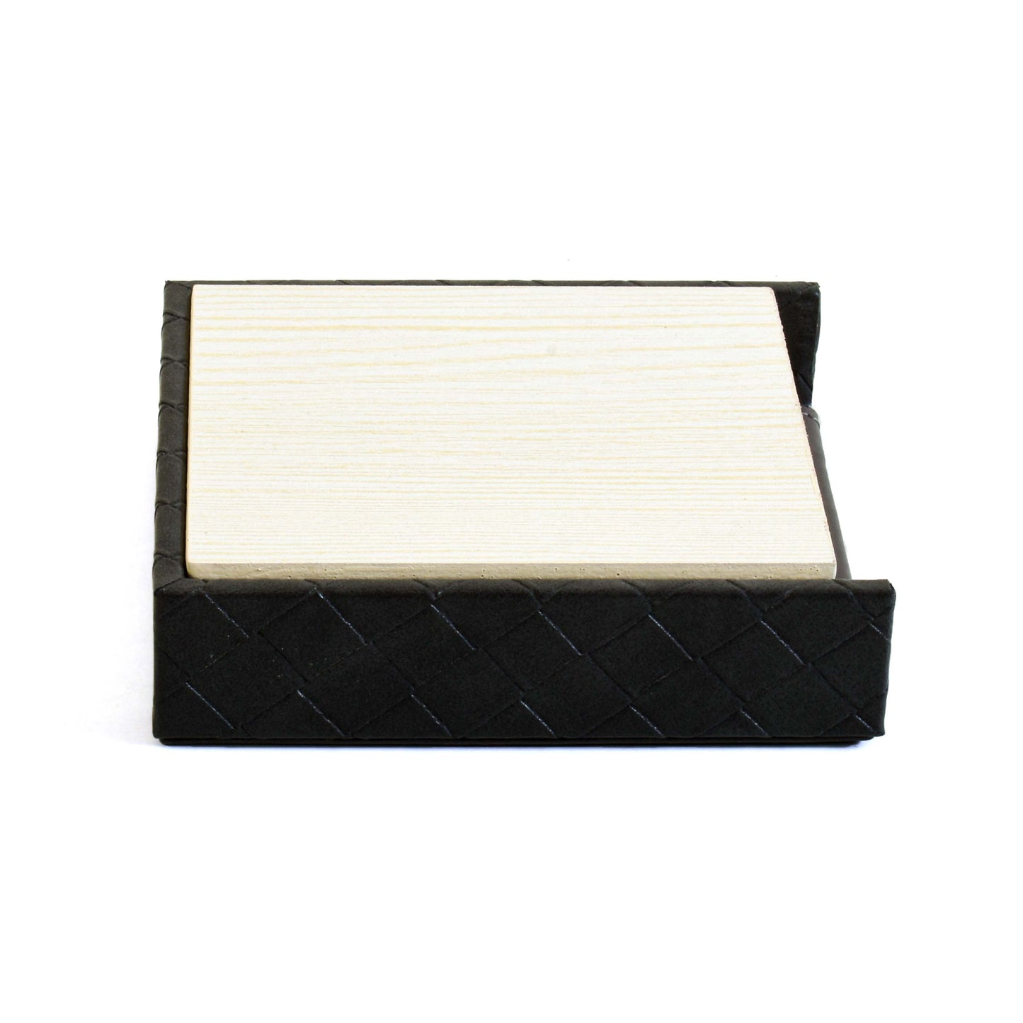Leatherette Square Coasters Set of 6 | Grey | Rubix Ichkan