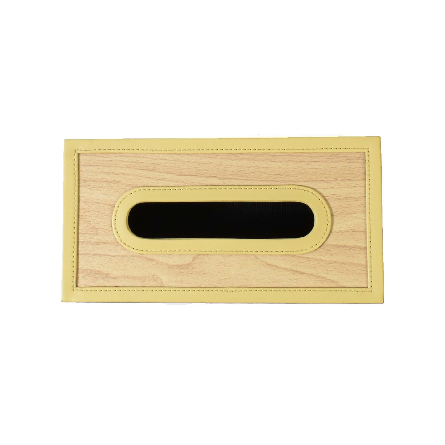 Leatherette Rectangle Tissue Box Holder | Ivory | Rubix Ichkan