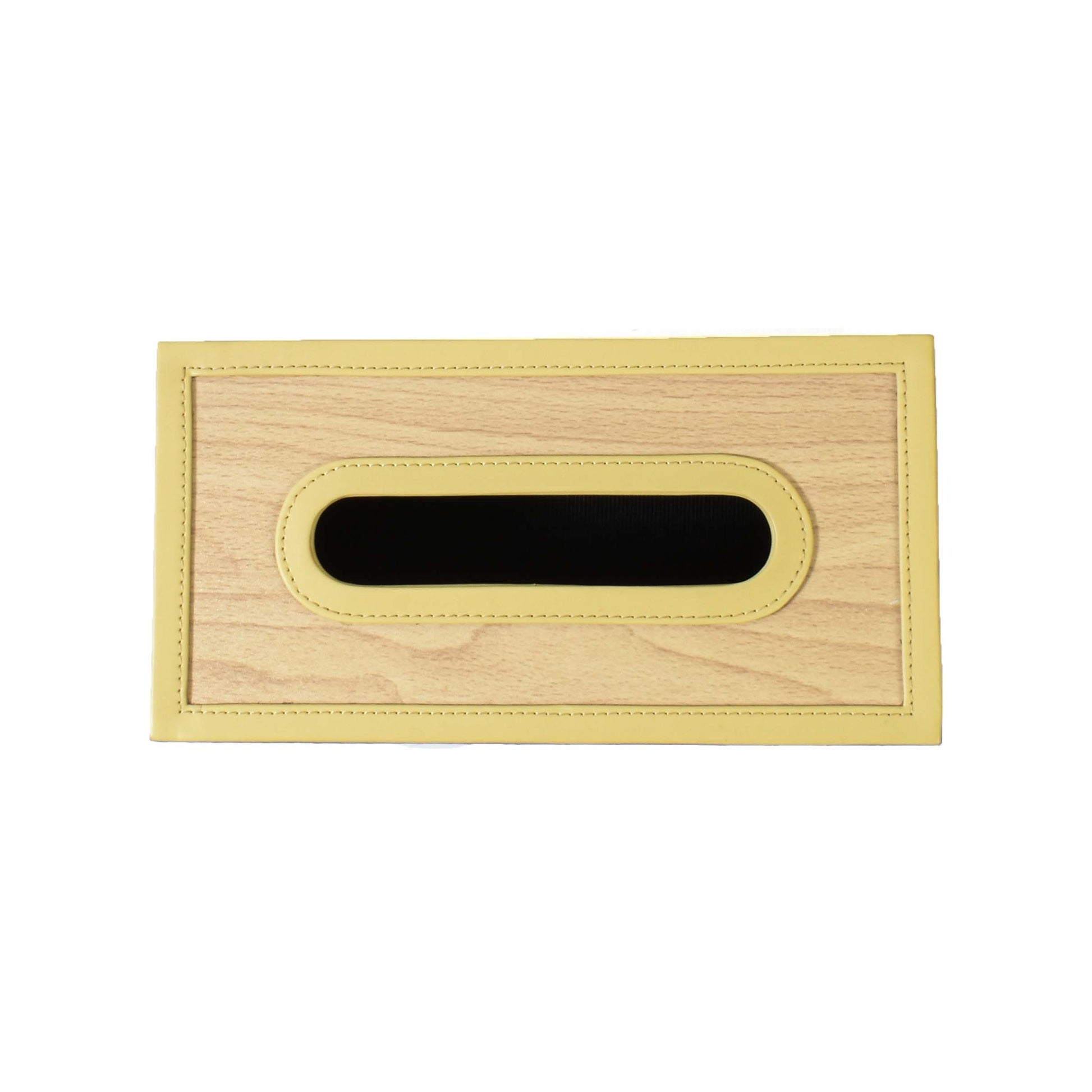Leatherette Rectangle Tissue Box Holder | Ivory | Rubix Ichkan