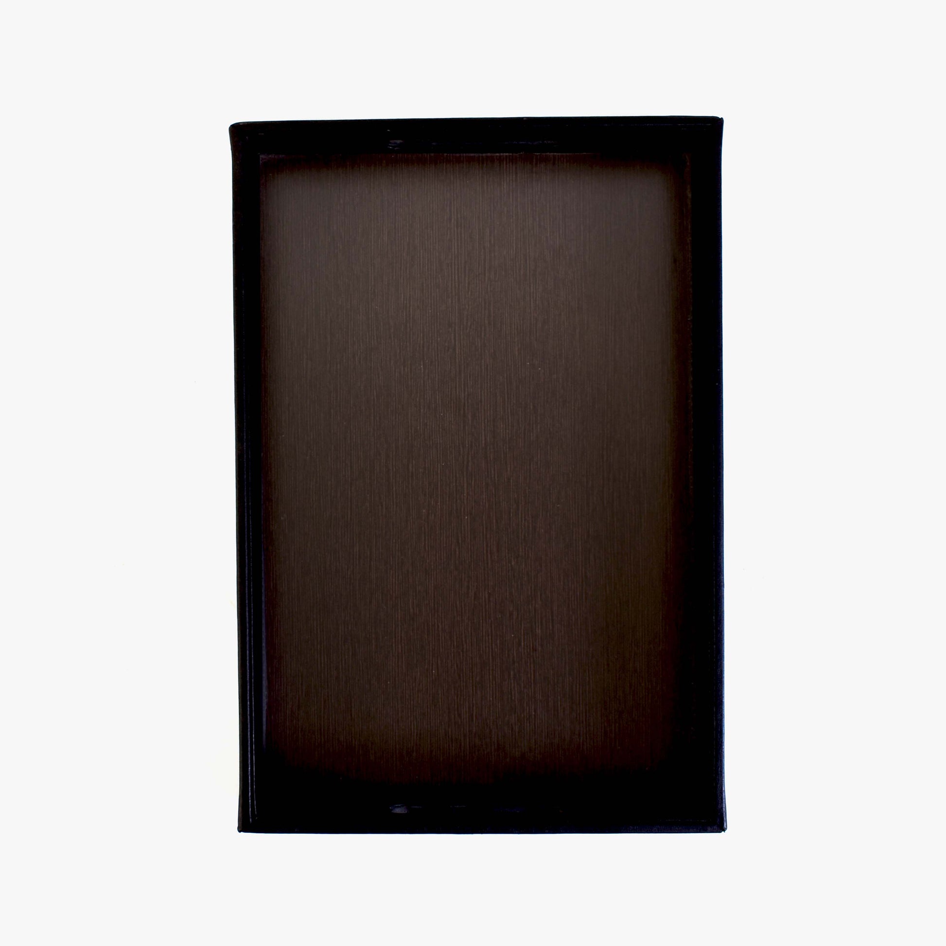 Leatherette Rectangle Serving Tray Small | Black | Rubix Ichkan