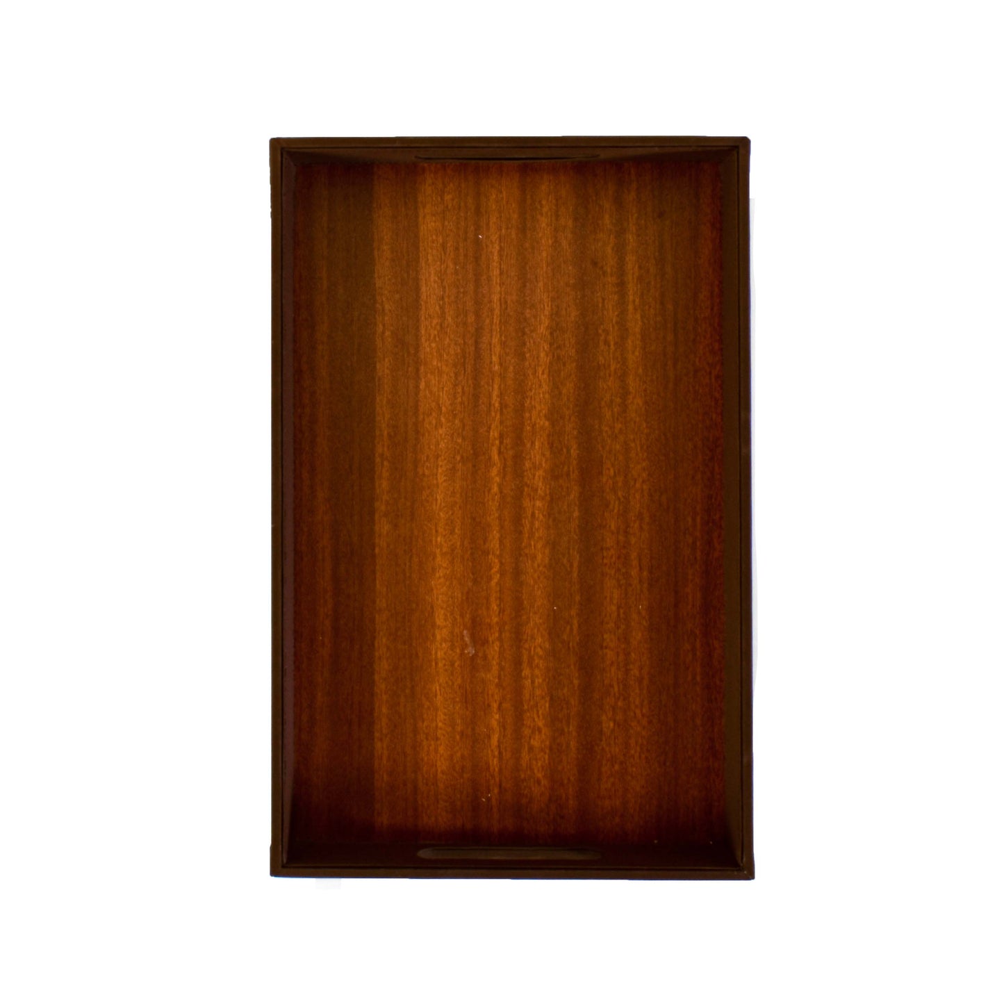 Leatherette Rectangle Serving Tray Small | Brown | Rubix Ichkan