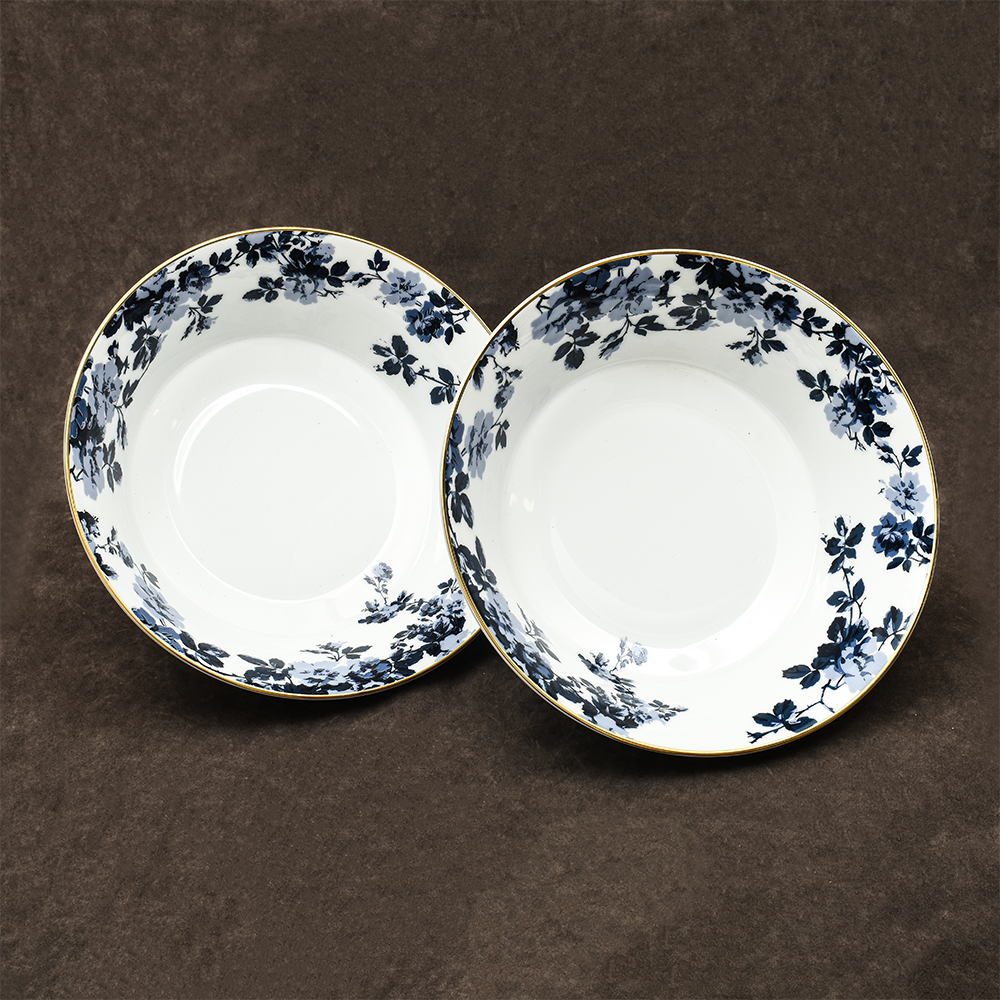 27 pc Dinner set | Blue | Zeneta Leaves ICHKAN