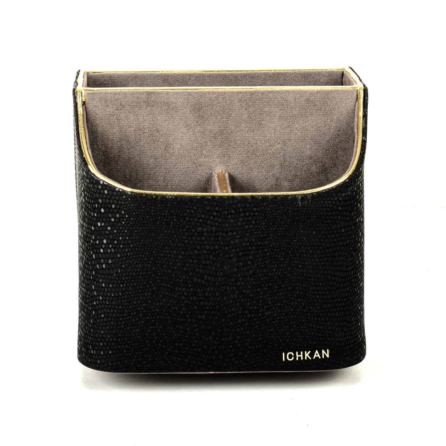 Leatherette Multi-Utility Rotating Holder Organiser | Black | Serpentine Ichkan