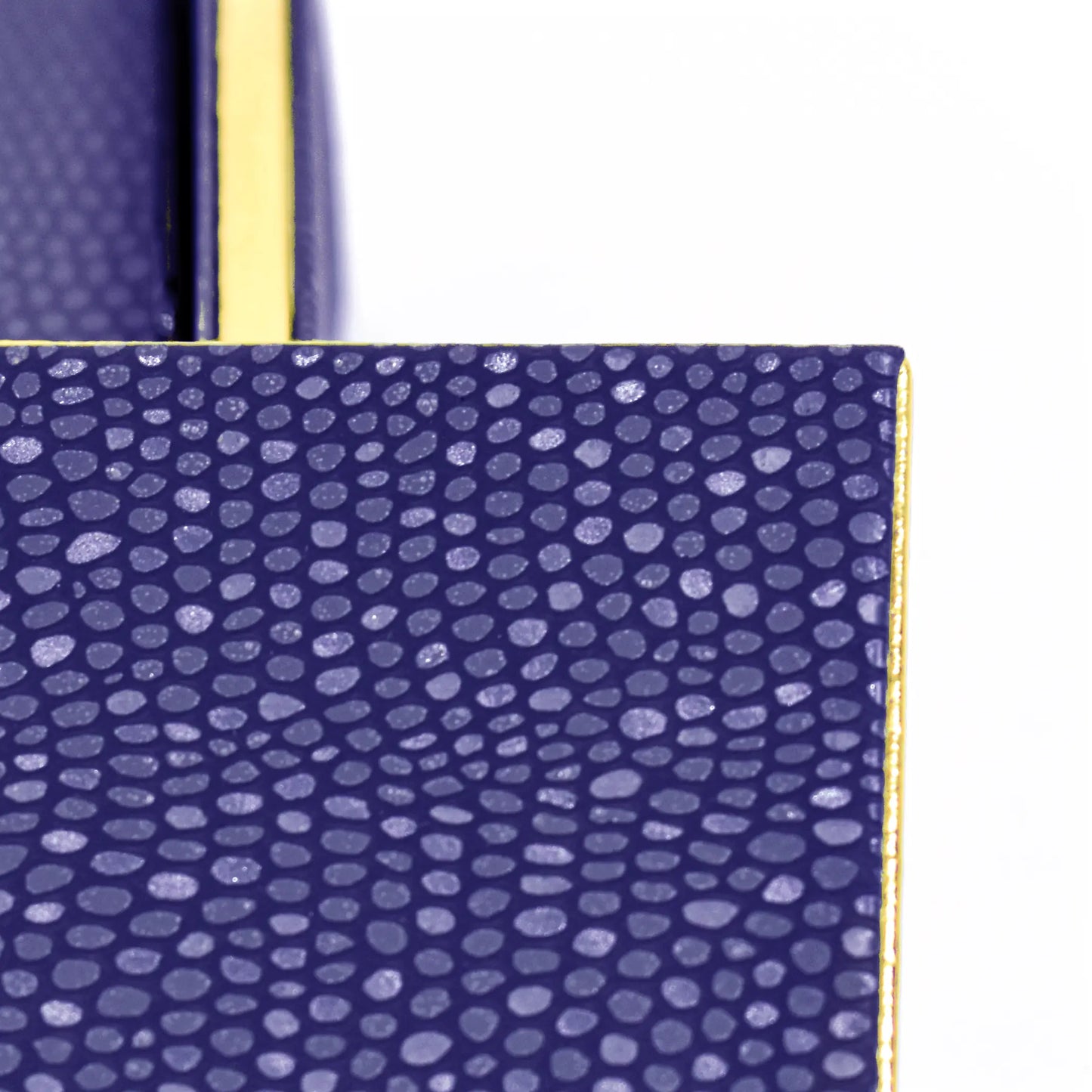 Leatherette Square Coasters Set of 6 | Blue | Serpentine Ichkan