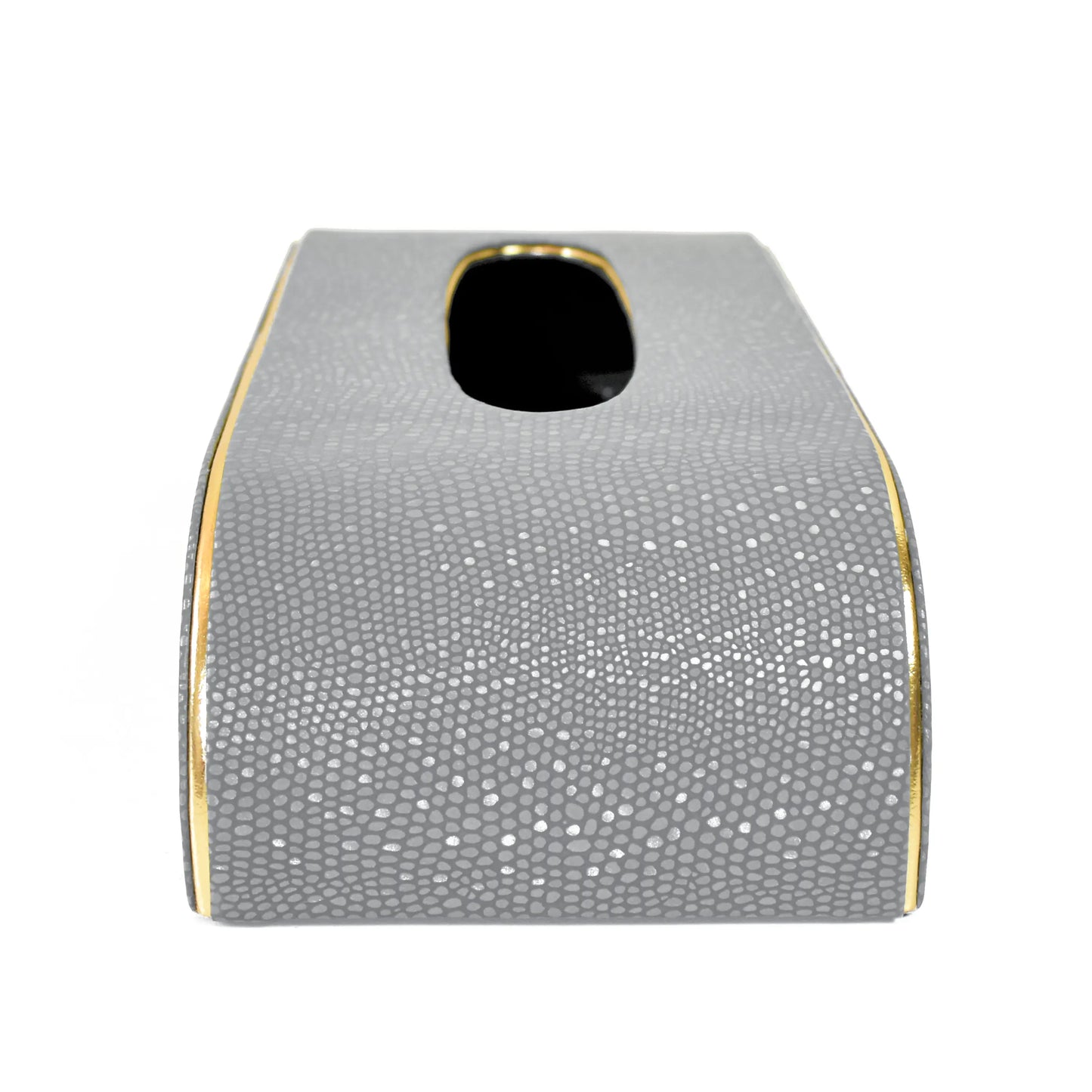 Leatherette Curve Tissue Holder | Grey | Serpentine Ichkan