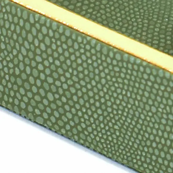 Leatherette Rectangle Long Cutlery Tray | Olive Green | Serpentine Ichkan