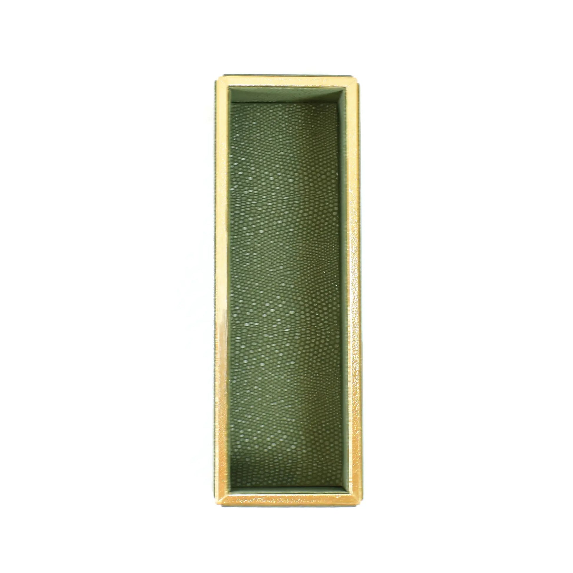 Leatherette Curve Tissue Holder | Olive Green | Serpentine Ichkan