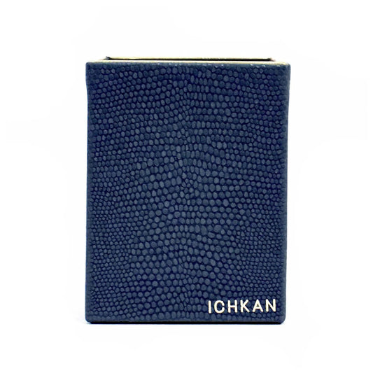 Leatherette Square Pen/Brush Holder | Blue | Serpentine Ichkan