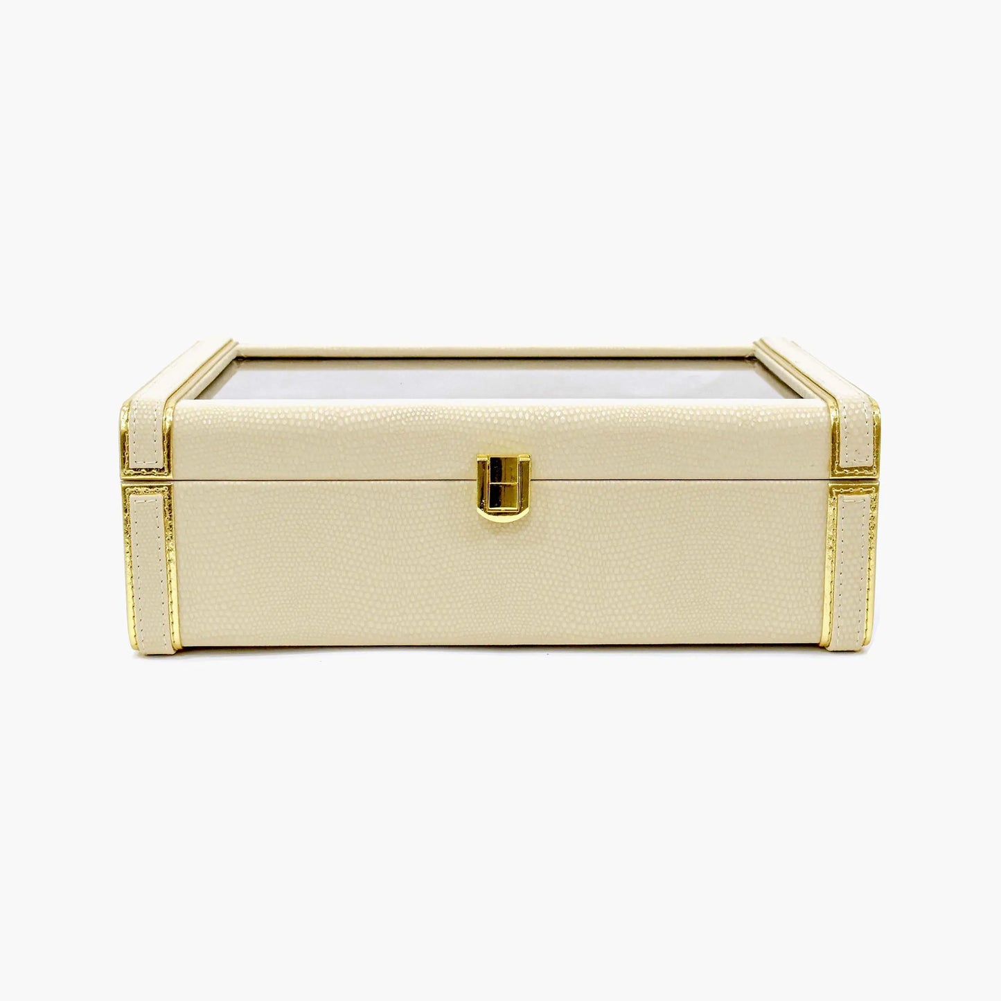 Leatherette Watch Storage and Organiser Box 8 Partition | Ivory | Serpentine Ichkan