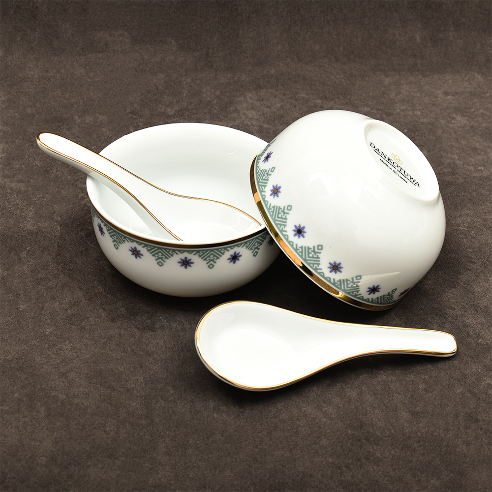 39 pc Dinner set | Blue | Isabella Gold ICHKAN