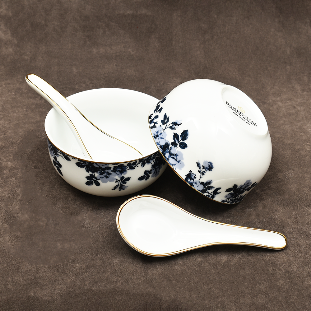 39 pc Dinner set | Blue | Zeneta leaves ICHKAN