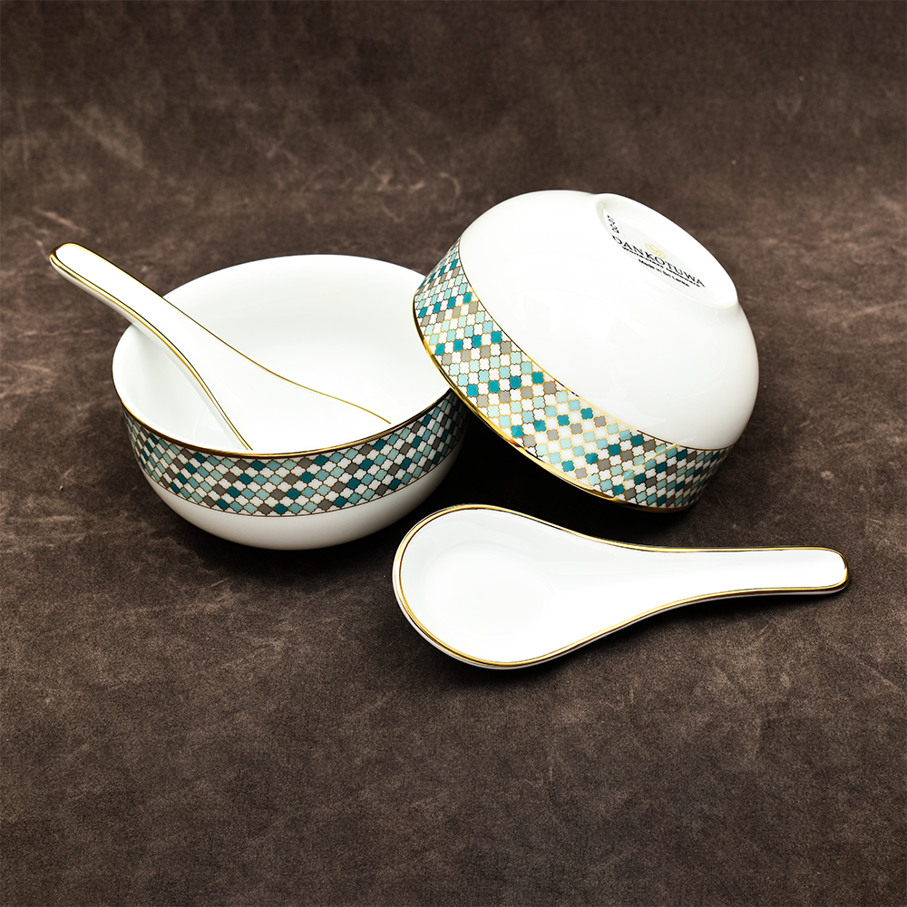 39 pc Dinner set | Teal | Christolite ICHKAN