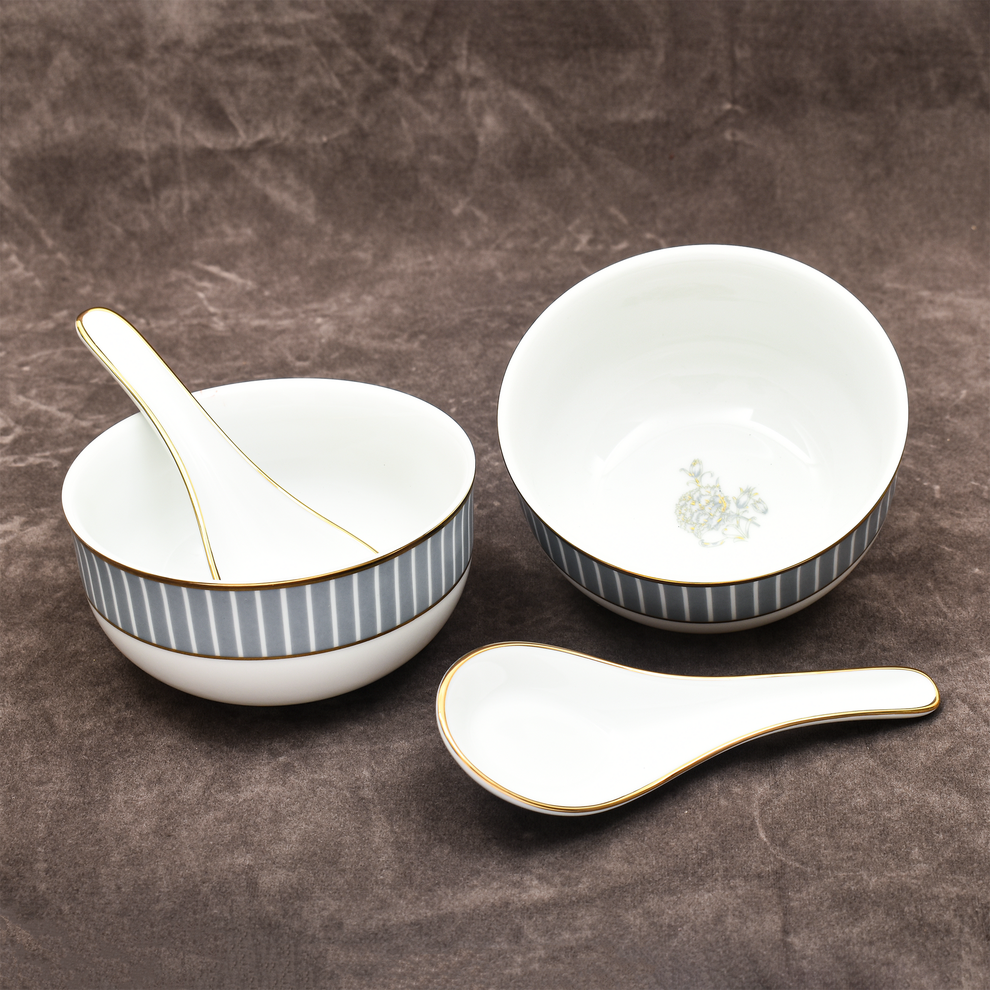 39 pc Dinner set | Grey | Grey Iris ICHKAN