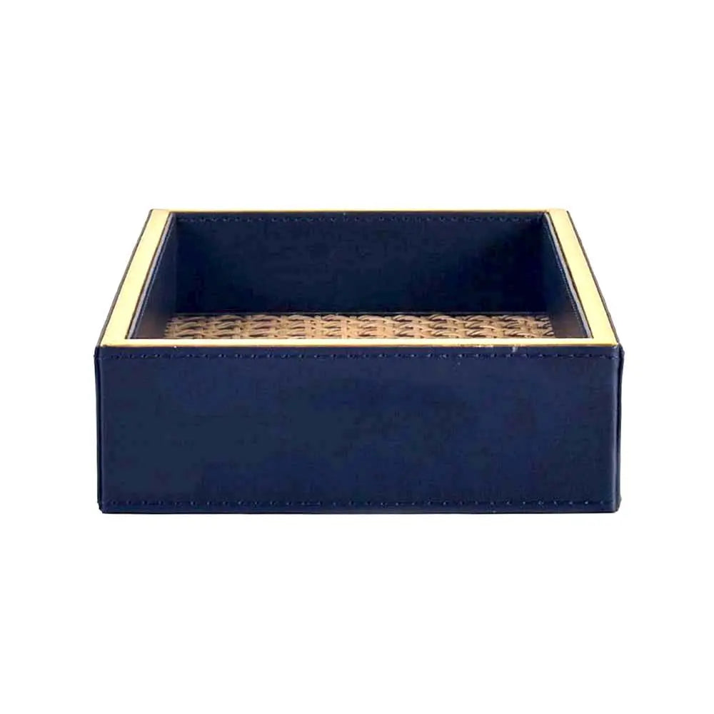 Leatherette Towel/Vanity Tray | Midnight Blue | Willow ICHKAN