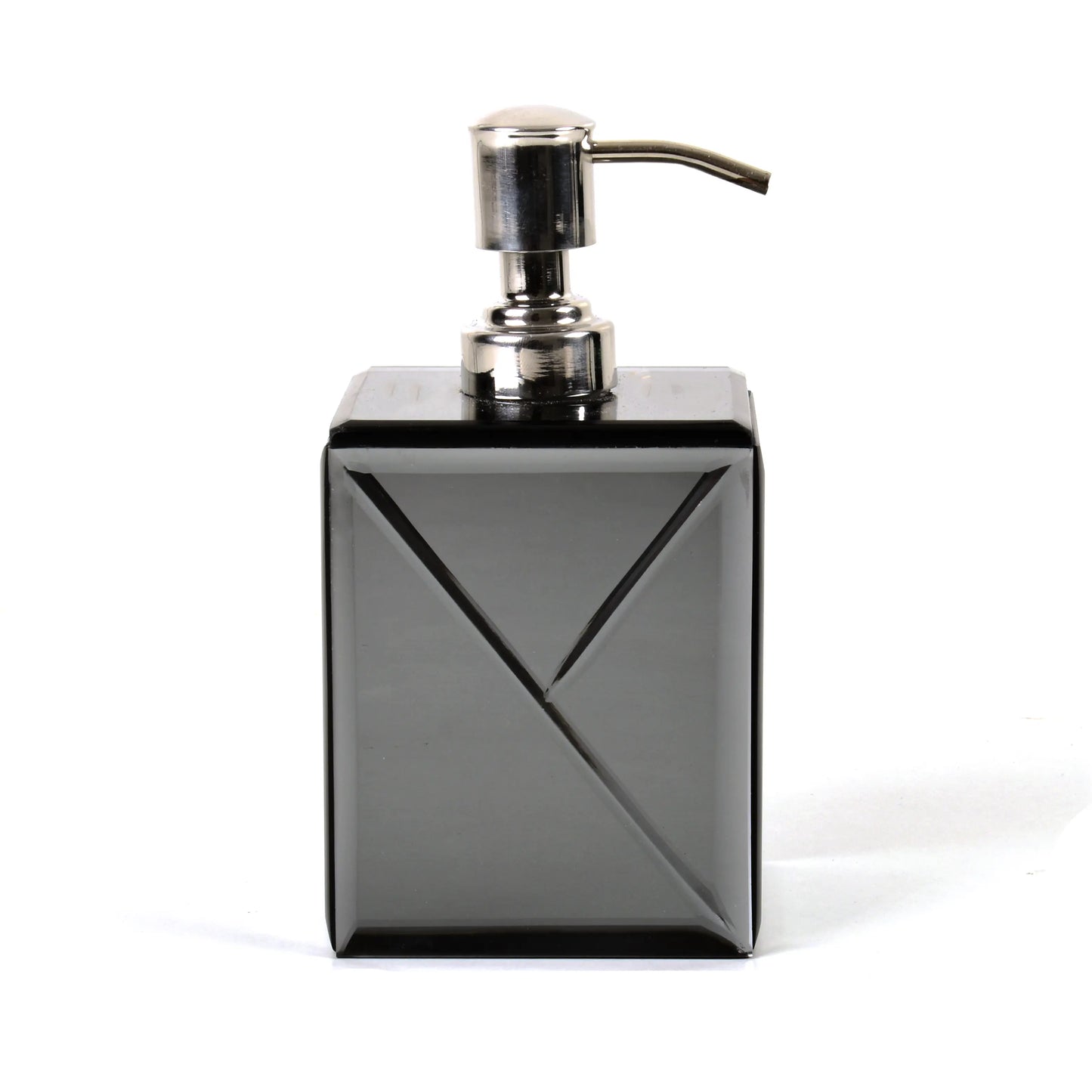 Mirror Bathroom Liquid Soap Dispensor | Smokey Black | Lap Of Luxury Ichkan