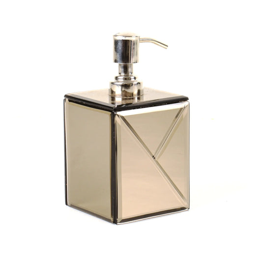 Mirror Bathroom Liquid Soap Dispensor | Brown | Lap Of Luxury Ichkan